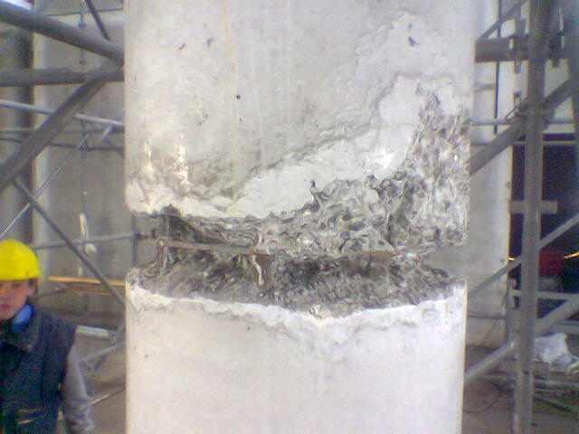 pilaar voor de betonreparatie